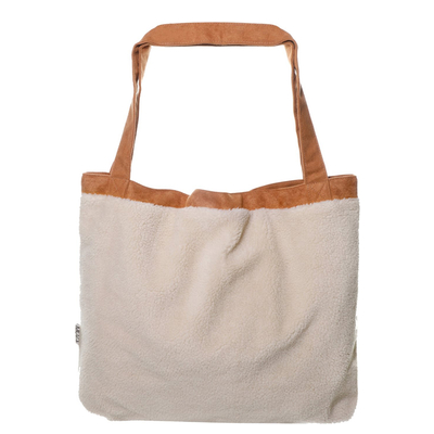 Mozz Mom Bag Teddy Suede beige
