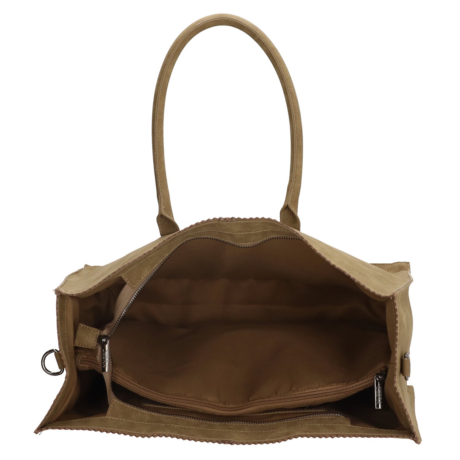 Zebra Trends Lisa XL Shopper olijfgroen 777228029 | Travelbags.nl