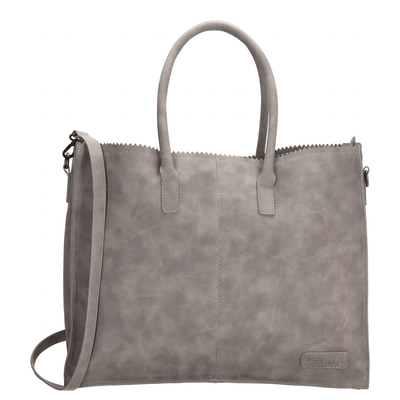Zebra Trends Natural Bag Lisa Shopper 15.6 Zoll mittelgrau
