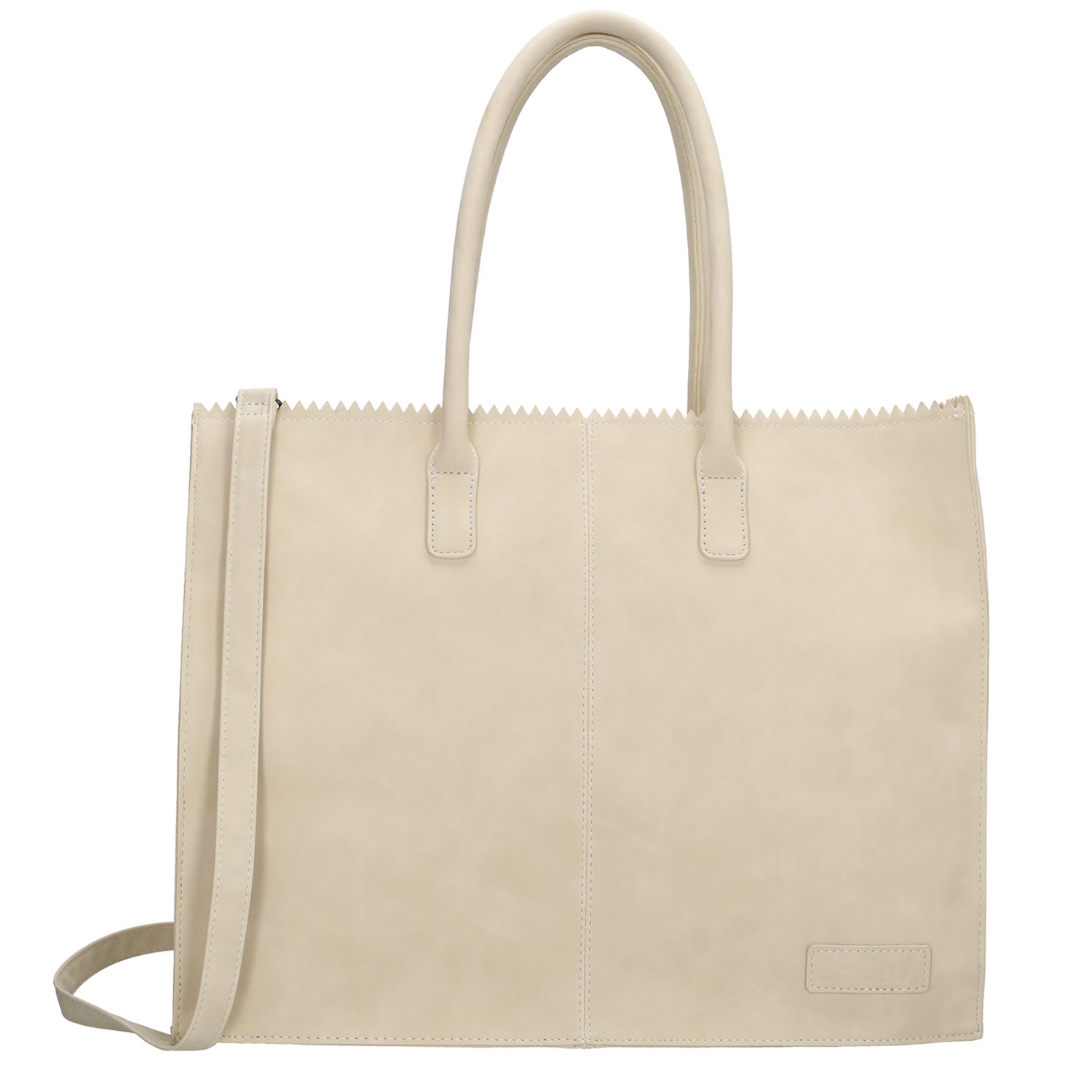 Zebra Trends Lisa XL Shopper creme damestas