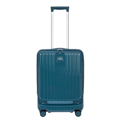 Bric's Positano Cabin Trolley 55 with Pocket sea green