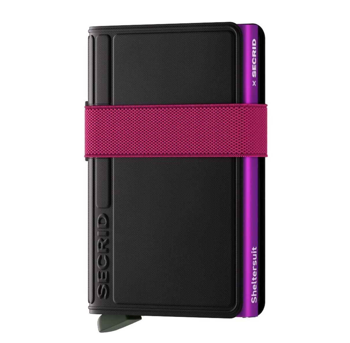 Secrid x Sheltersuit Bandwallet TPU black-fuchsia pasjeshouder