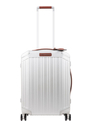 Piquadro Alu Slim 4 Wheel Cabin Trolley grigio / cuoio