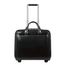 Piquadro Black Square Briefcase with wheels 2 compartments black