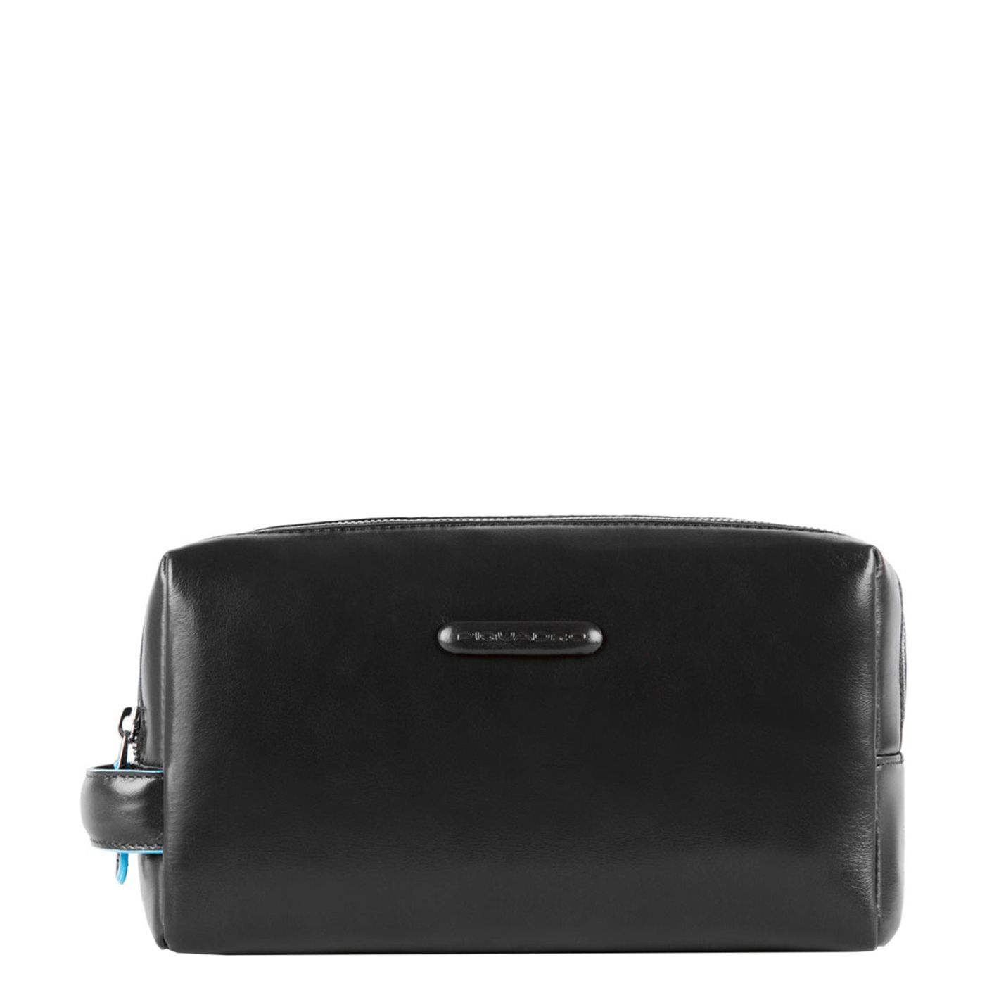 Piquadro Black Square Beauty bag 2 zippers nero toilettas