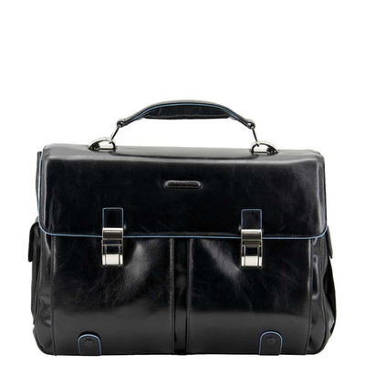 Piquadro Blue Square Computer Briefcase black