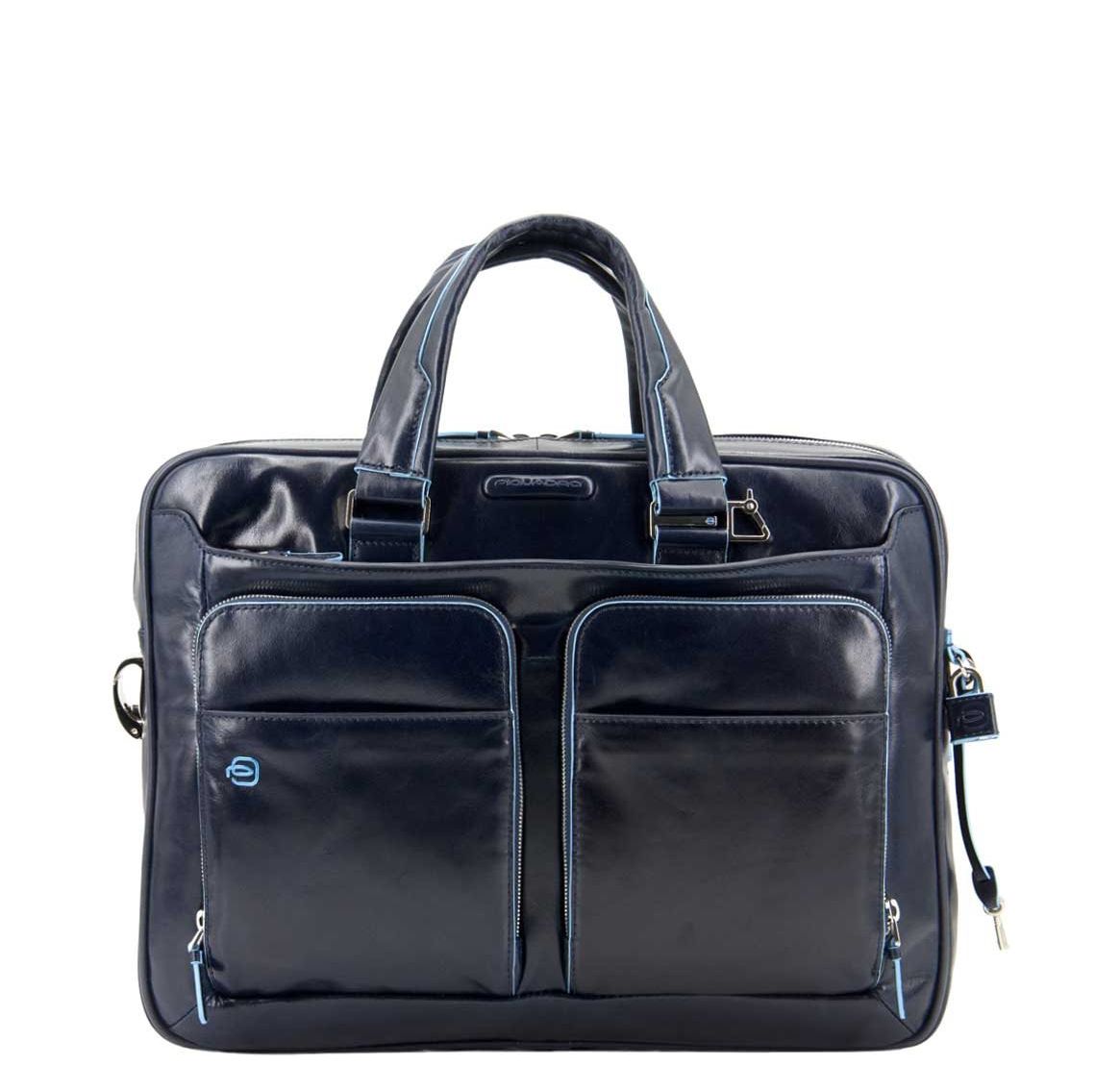 Piquadro Blue Square schoudertas blauw