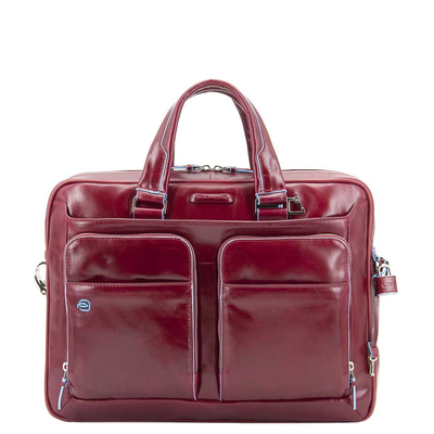 Piquadro Blue Square Organized Laptop & iPad Case red