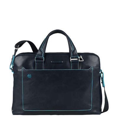 Piquadro Blue Square Computer Portfolio Briefcase 15'' night blue
