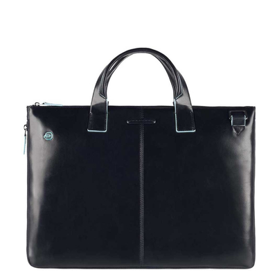 Piquadro Blue Square Expandable Slim Computer Bag 15.6" night blue