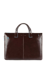 Piquadro Blue Square Expandable Slim Computer Bag 15.6" mocca