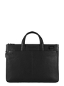 Piquadro Black Square Small Expandable Computer Bag 15.6" black