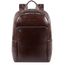 Piquadro Blue Square Computer Backpack with iPad Compartment dark brown