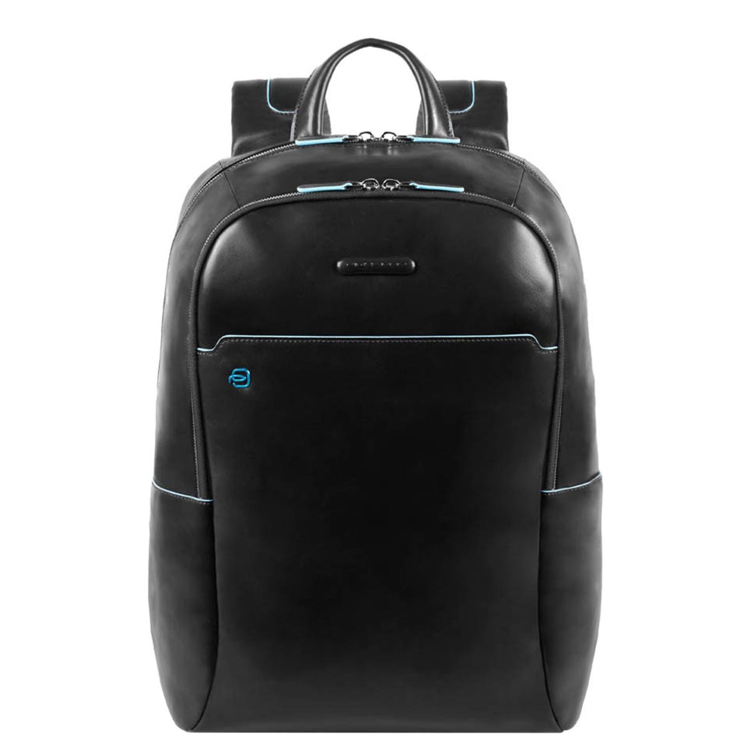 Piquadro Blue Square laptoptas zwart en blauw