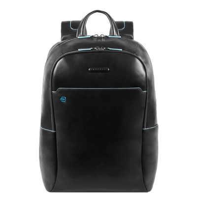 Piquadro Blue Square Computer Backpack with iPad Compartment black