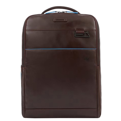 Piquadro Blue Square Computer Backpack Plain With iPad Pro brown