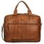 Bear Design Cow Lavato Laptop-Tasche cognac