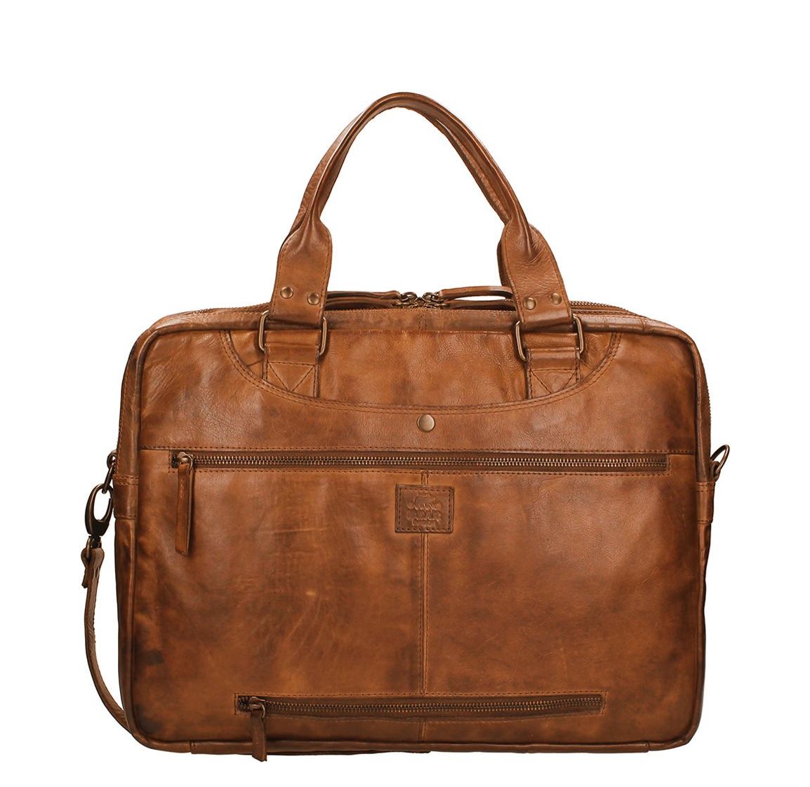 Bear Design Cow Lavato schoudertas bruin