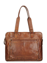 Bear Design Cow Lavato Laptop-Umhängetasche cognac