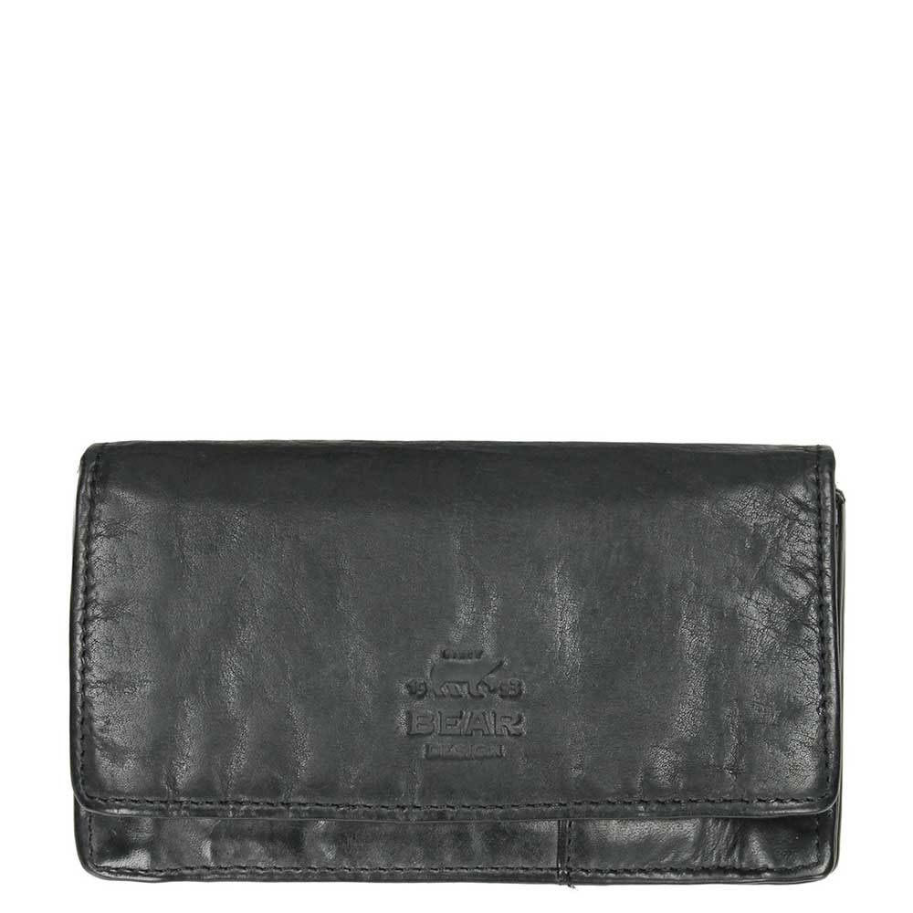 Bear Design Cow Lavato Dames Portemonnee 12cc black2 CL782-BLACK |  Travelbags.nl