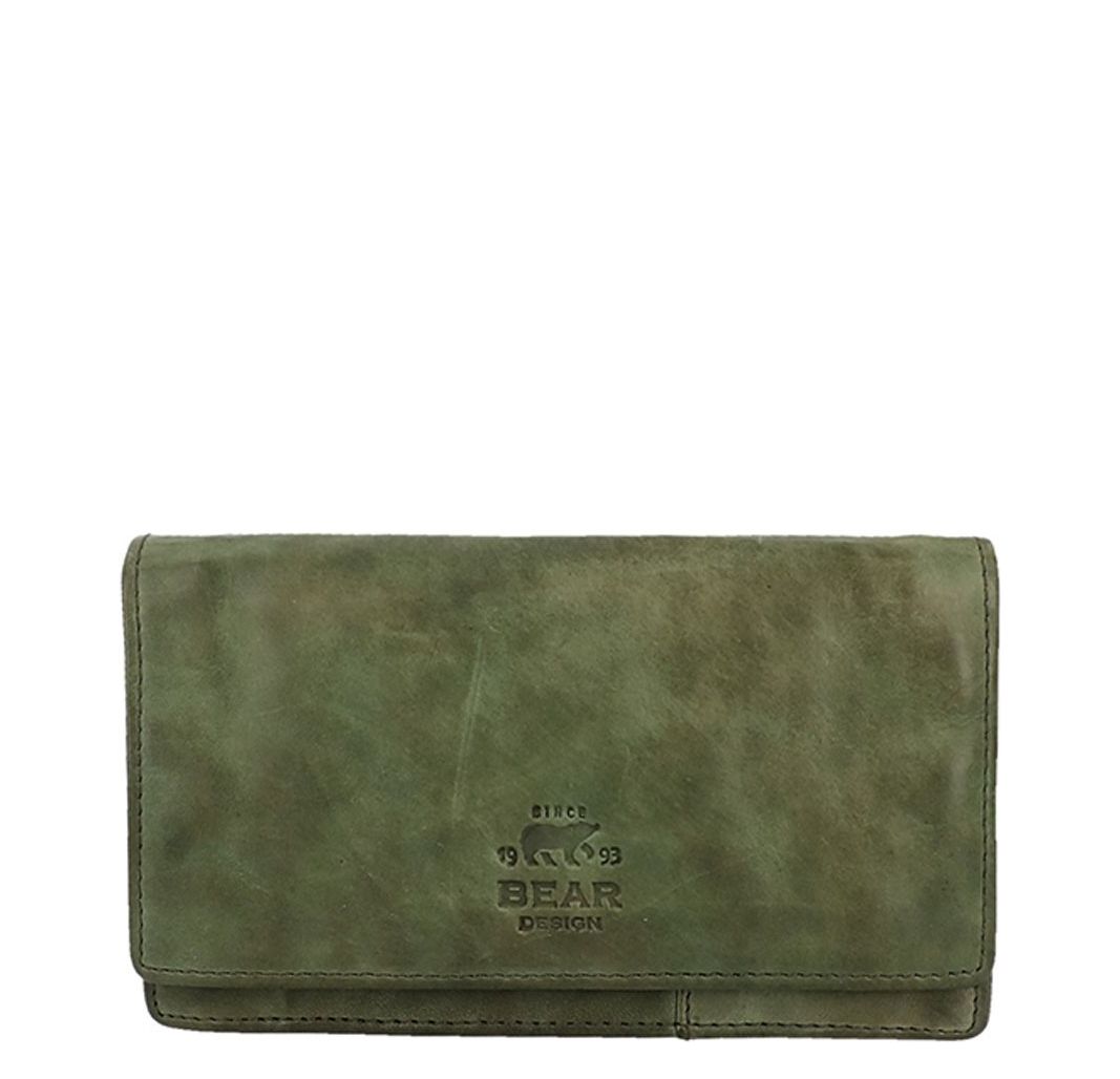 Bear Design Cow Lavato portemonnee groen