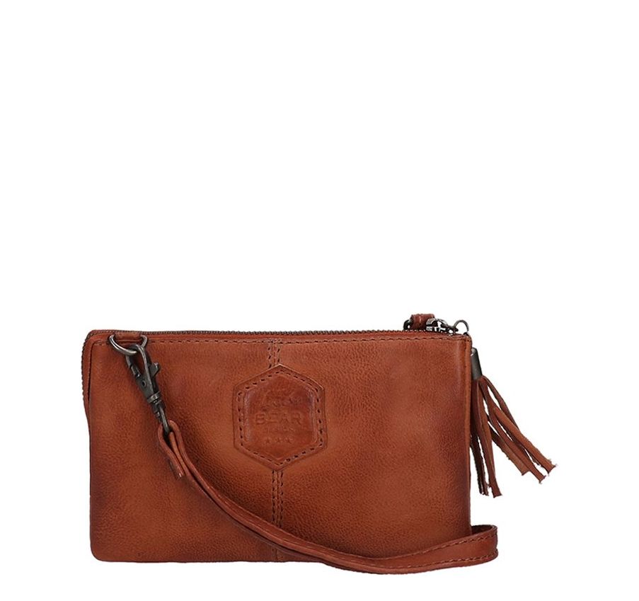 Bear Design Callisto Pelle clutch bruin