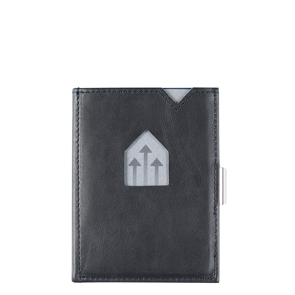 Exentri Leather Wallet RFID blue portemonnee