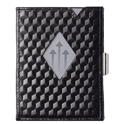 Exentri Leather Leather Wallet black cube