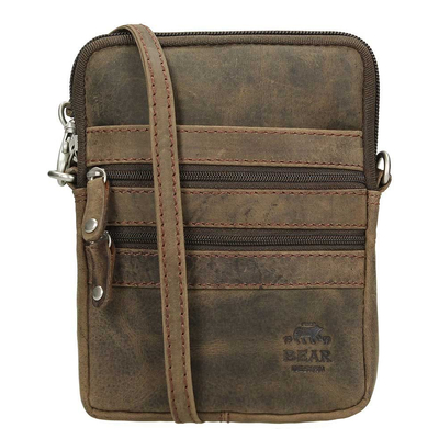 Bear Design Dark Nature Schoudertas XS brown