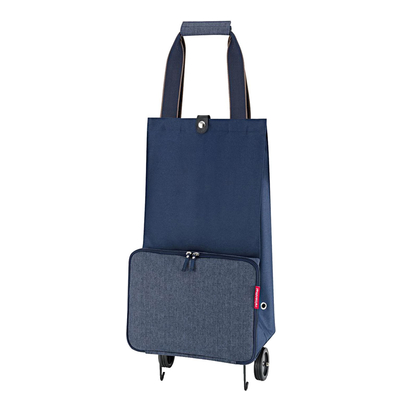 Reisenthel Shopping Foldable Trolley herringbone dark blue