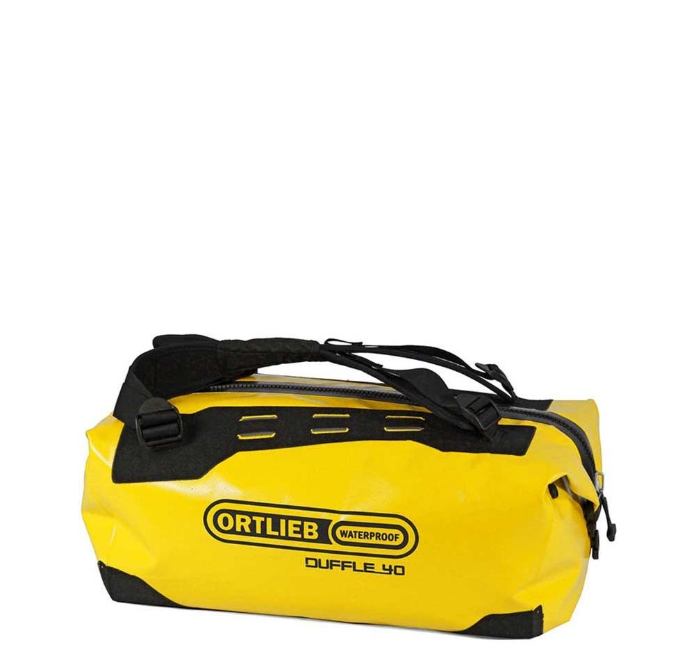 Ortlieb weekendtas zwart en geel