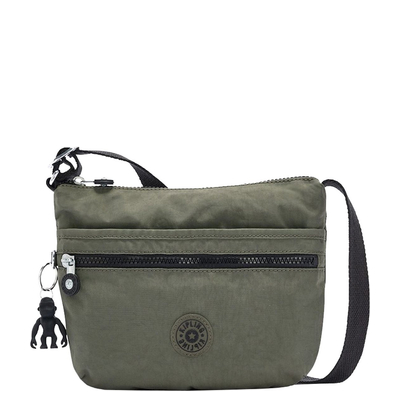 Kipling Arto Crossbody Umhängetasche S green moss