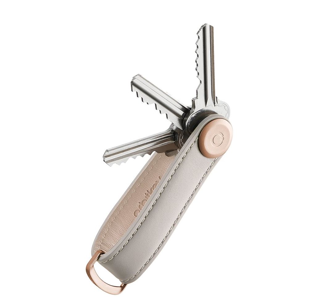 Orbitkey Premium Leather 2.0 Keyholder stone / grey Etui