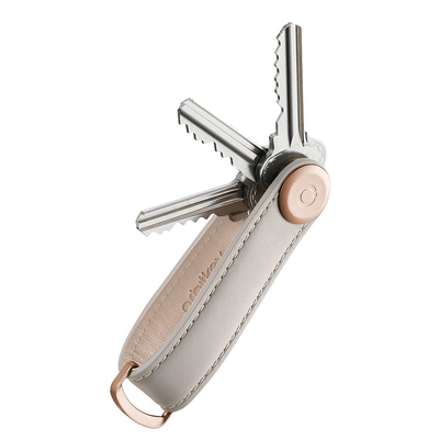 Orbitkey Premium Leather 2.0 Keyholder stone / grey