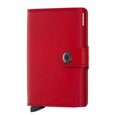 Secrid Miniwallet Portemonnaie red leather