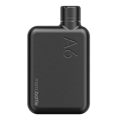 Memobottle A6 Bottle Stainless Steel 500ml black