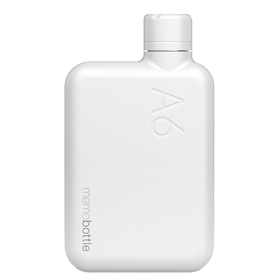 Memobottle A6 Bottle Stainless Steel 500ml white