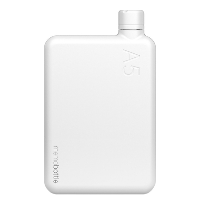 Memobottle A5 Bottle Stainless Steel 1050ml white