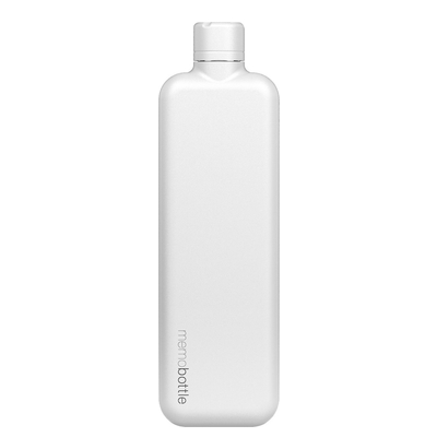 Memobottle Slim Bottle Stainless Steel 600ml white