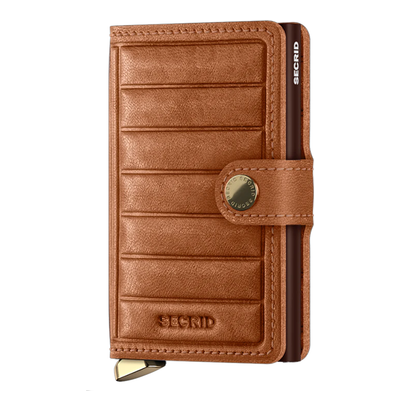 Secrid Miniwallet Emboss Lines cognac
