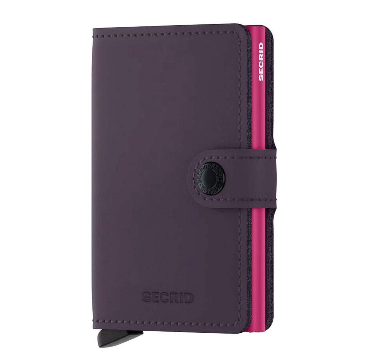 Secrid Miniwallet Matte dark purple/fuchsia pasjeshouder dames