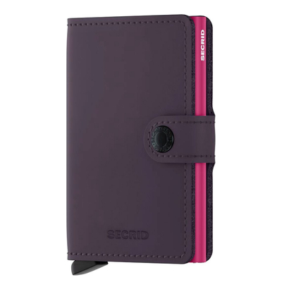 Secrid Miniwallet Matte dark purple/fuchsia