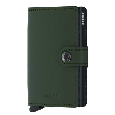 Secrid Miniwallet Portemonnee Matte green / black