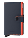 Secrid Miniwallet Portemonnee Matte night blue orange