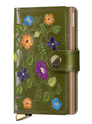 Secrid Miniwallet Premium Stitch Floral olive