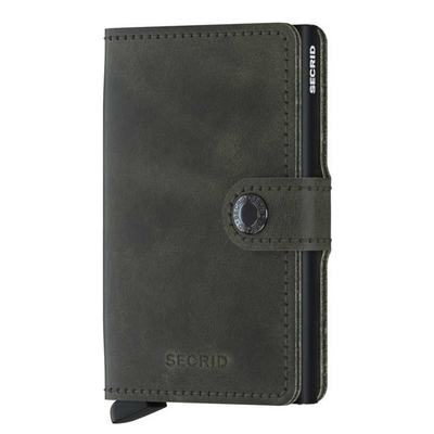 Secrid Miniwallet Portemonnaie Vintage olive / black
