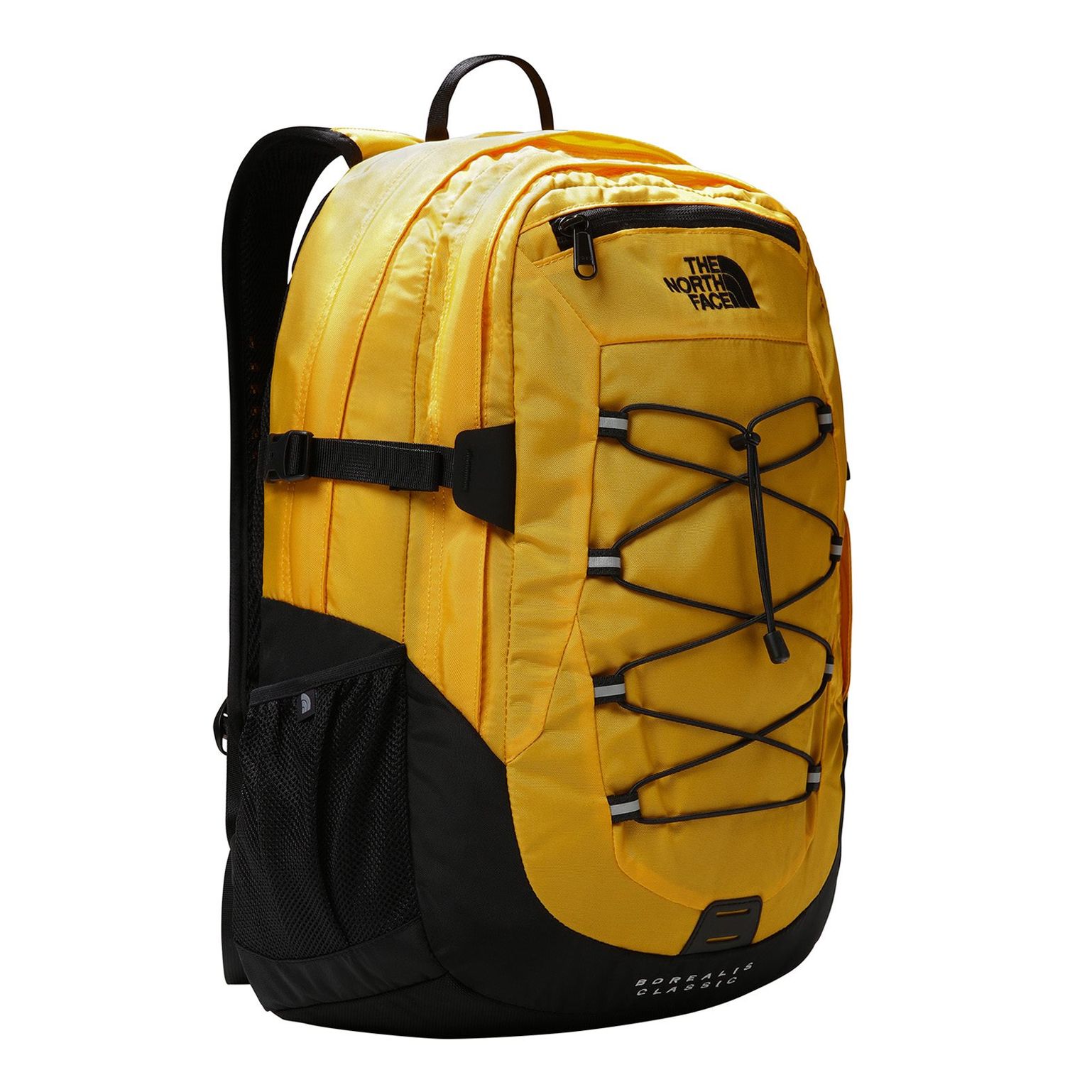The North Face Borealis Classic schooltas zwart, goud en geel