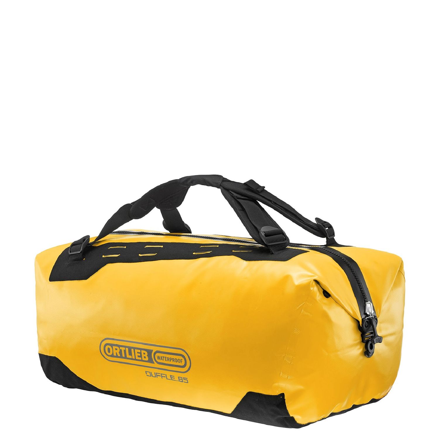 Ortlieb weekendtas zwart, geel en multicolor
