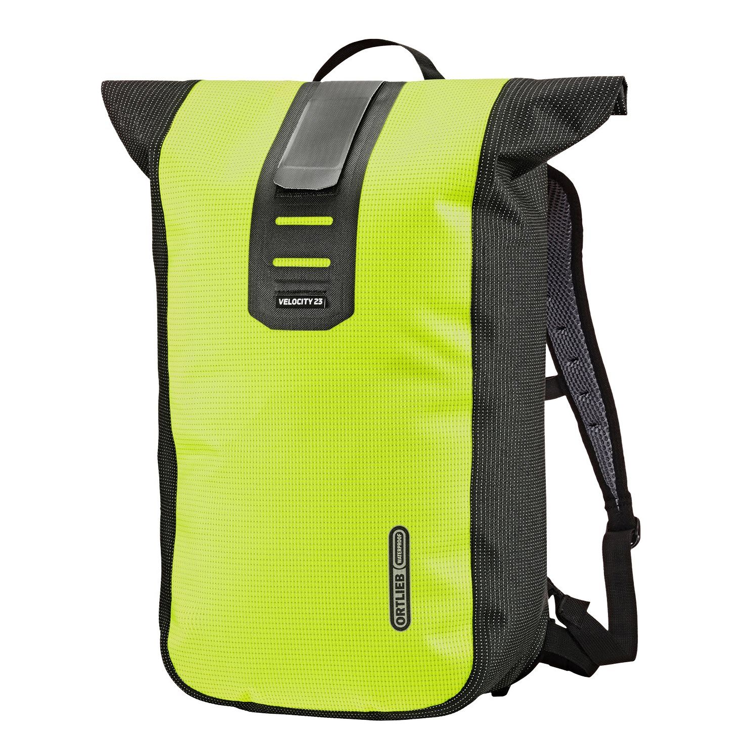 Ortlieb Velocity High rugzak zwart, geel en multicolor