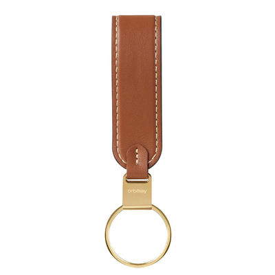 Orbitkey Loop Keychain Leather caramel